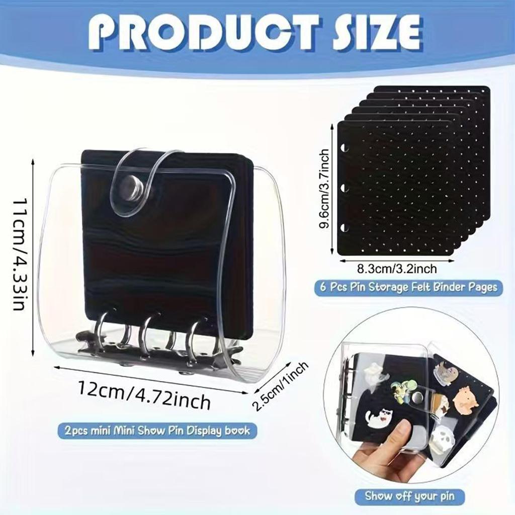 Felt Pin Book Portable Foldable Jewelry Holder Travel Organizer For Rings Necklaces Bracelets, Purse Handbag Luggage, Gift