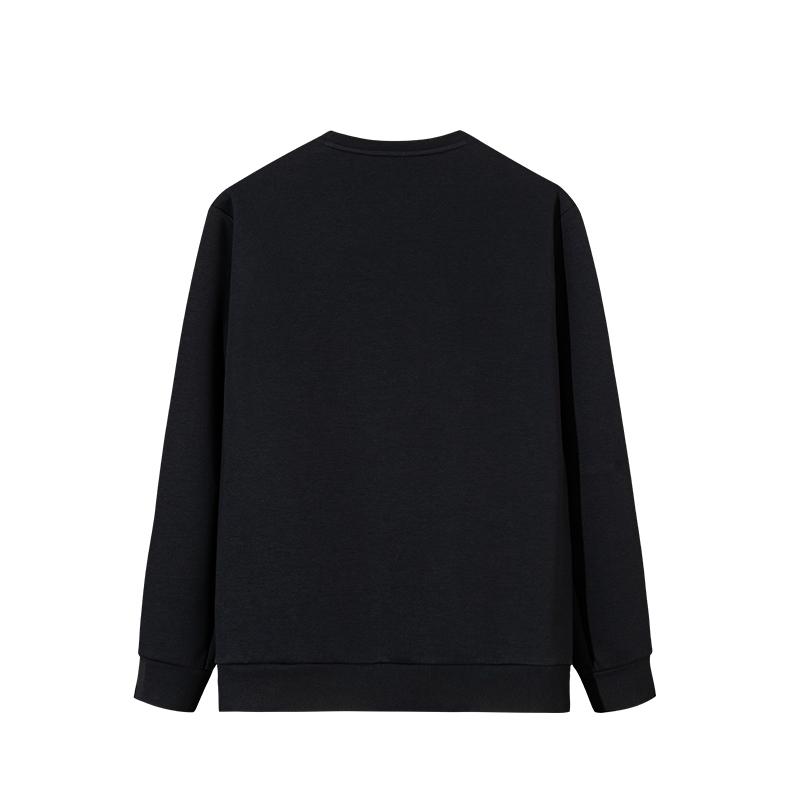 Anta Casual Comfortable Simple Universal Pullover Round Neck Sweatshirt Men sweatshirt Basic-Black 152537705-3