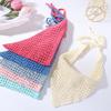 Women Turban Crocheted Headband Solid Color Headwear Knitted Hairband Girls Vacation Photo Prop Lady Turban