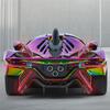 1/24 Apollo Project EVO Alloy Sports Car Model Diecasts Metal Electroplated Racing Car Vehicles Model Sound Light Kids Toy Gift