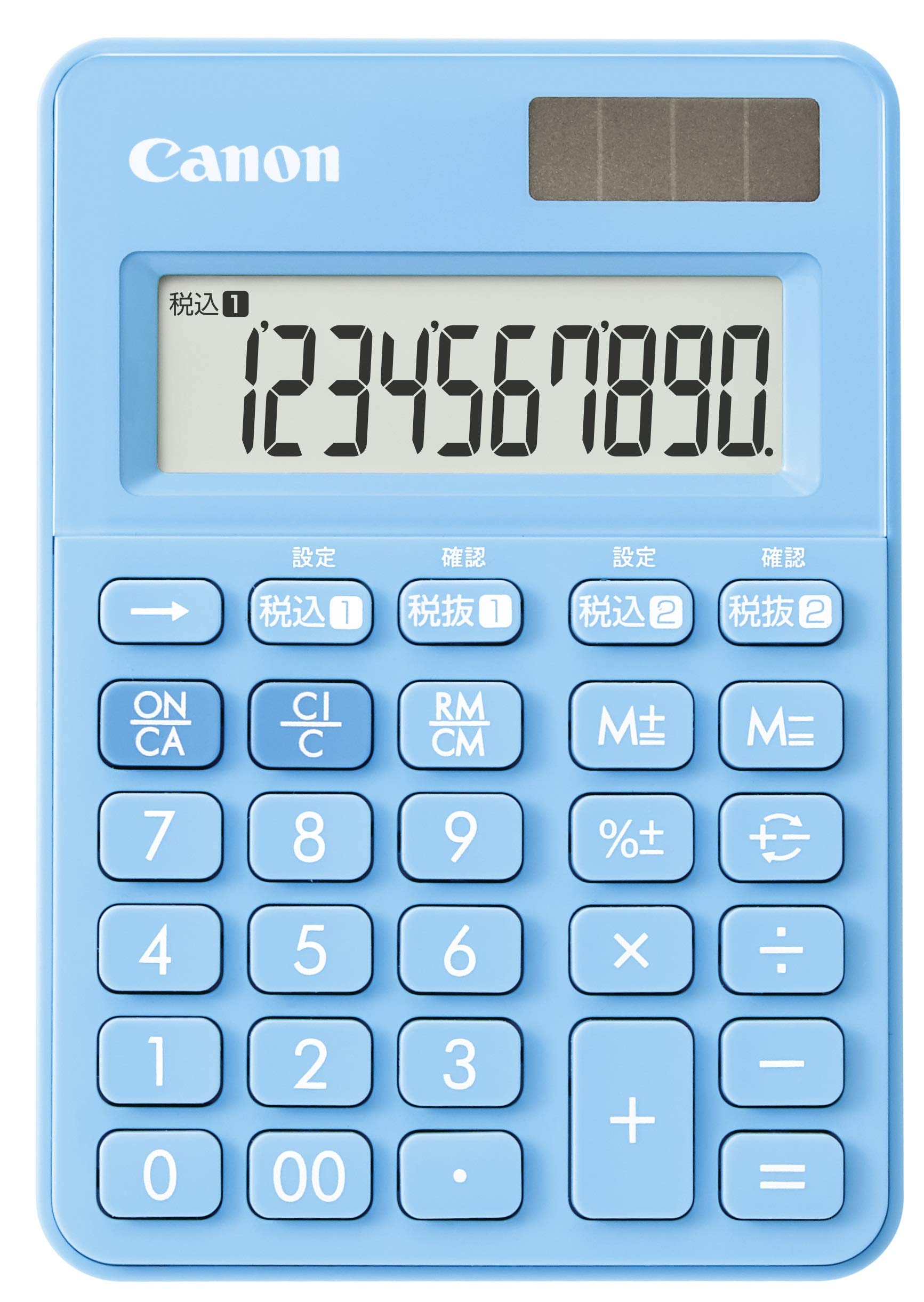 

Canon Colorful Calculator desktop size W tax function included LS-100WT-AB 10-digit mini-mini