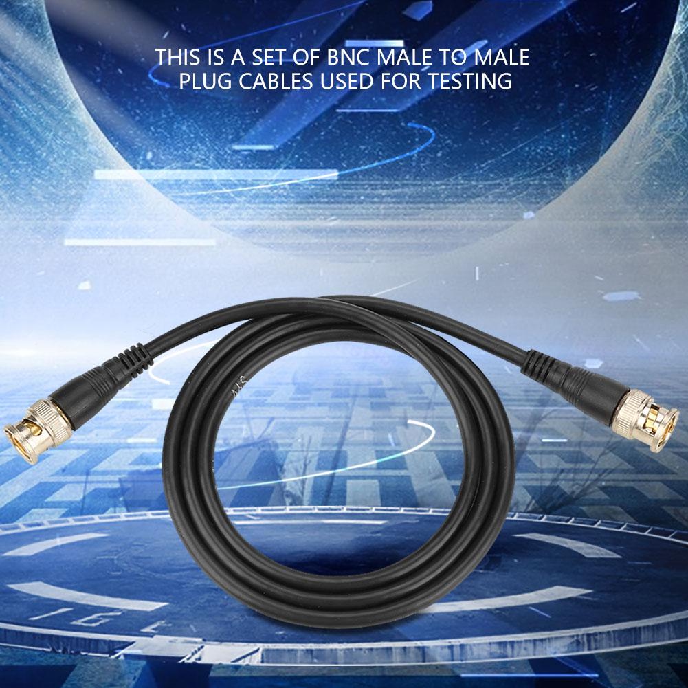 2pcs P1013 BNC Q9 Male Plug Oscilloscope Test Probe Cable   100cm 50ohm