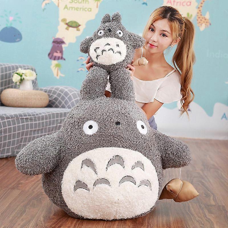 20-70cm Jouets Géants en Peluche Totoro Dessin Animé Mon Voisin Totoro Oreiller en Peluche Adorables Poupées en Peluche pour Enfants Filles Cadeaux d'Anniversaire