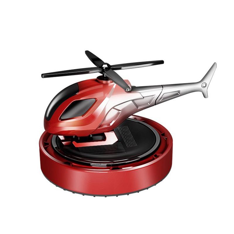 Solar Car Fragrance Helicopter Car Air Freshener Dashboard Ornaments Decor Interior Decoration Solar Rotating Aroma Diffuser