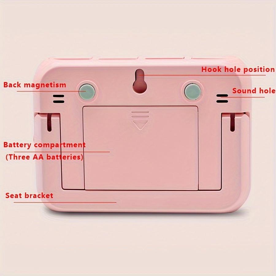 1pc Digital Kitchen Timer, LED Electronic Countdown with Adjustable, Plastic, Battery Operated 3 AAA Not Included, Clear Display for Cooking Learning