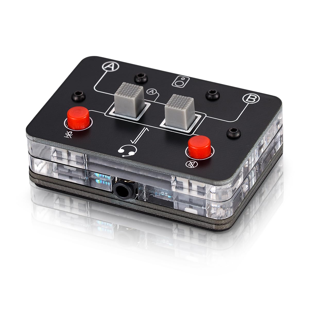 

Nobsound Mini 2way Microphone Audio Switcher Box Selector Headset/Speaker 3.5mm A&B