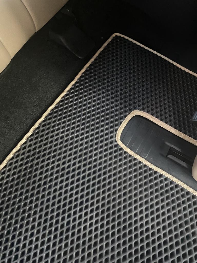 Rugs 3 Rows (EVA Black) Middle Row - Armrest for Toyota Sequoia 2007-2022