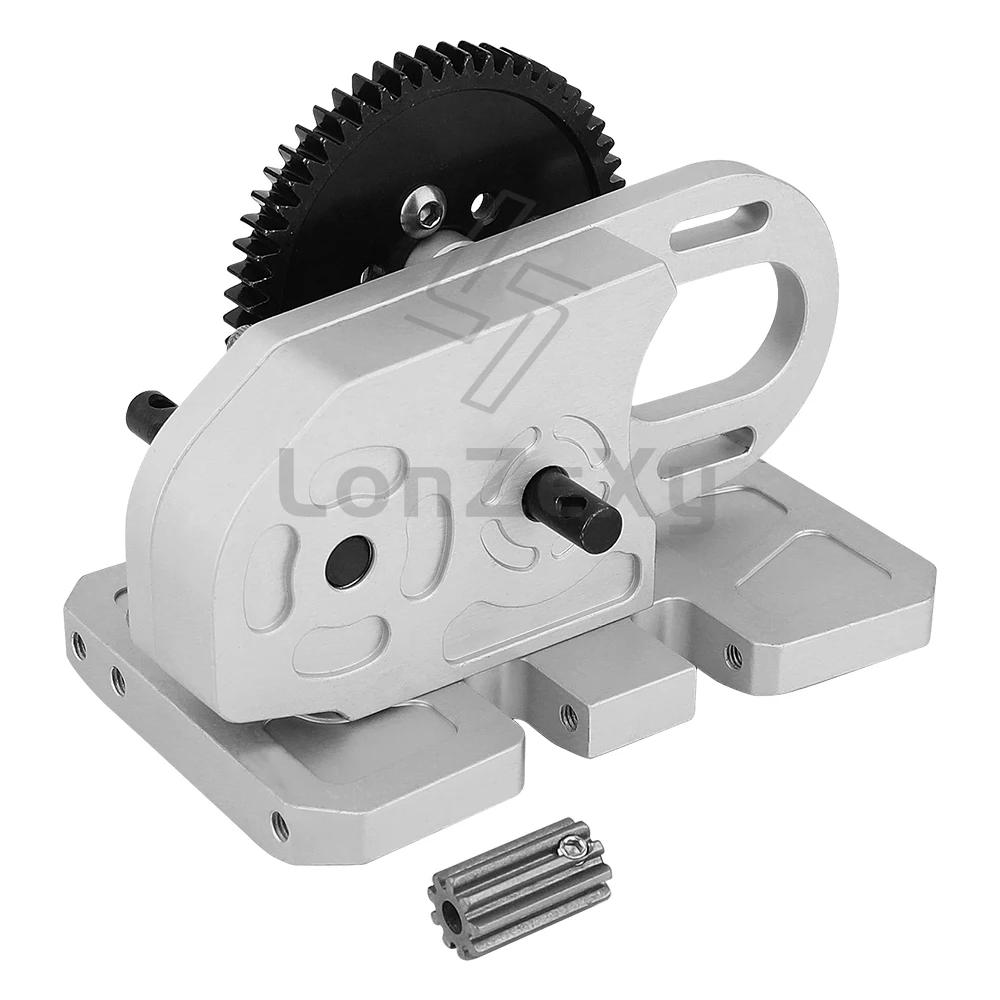

LCG 2 Low Gearbox Middle Transmission Box with Gear Skid Plate For 1/10 RC Crawler Axial SCX10 II III Capra TRX4 Upgrade Parts срібний