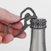 Keyring Bottle Opener Stainless Steel Pocket Keychain Carabiner Multifunctional Mountaineering Buckle Practical Hiking Equipment