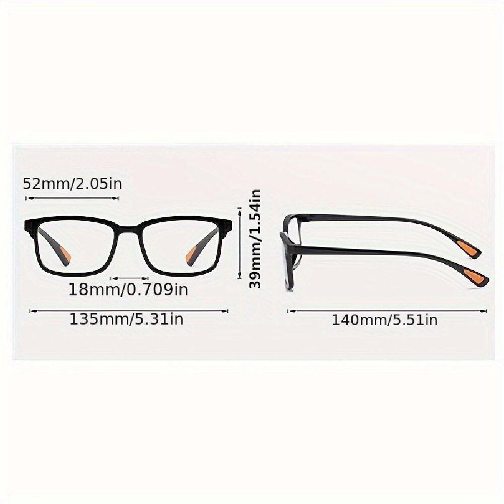 2PCS Sports Reading Glasses Men Women - Comfortable Stylish Presbyopic Readers With Polycarbonate Lenses Bulk