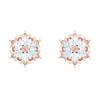 Magic Series Pierced Rose Gold Earrings Women Earrings White 5428429
