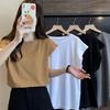 Women's 2024 Summer Cap Sleeve Loose T-shirt - Trendy Design, Casual Short-Sleeve Top