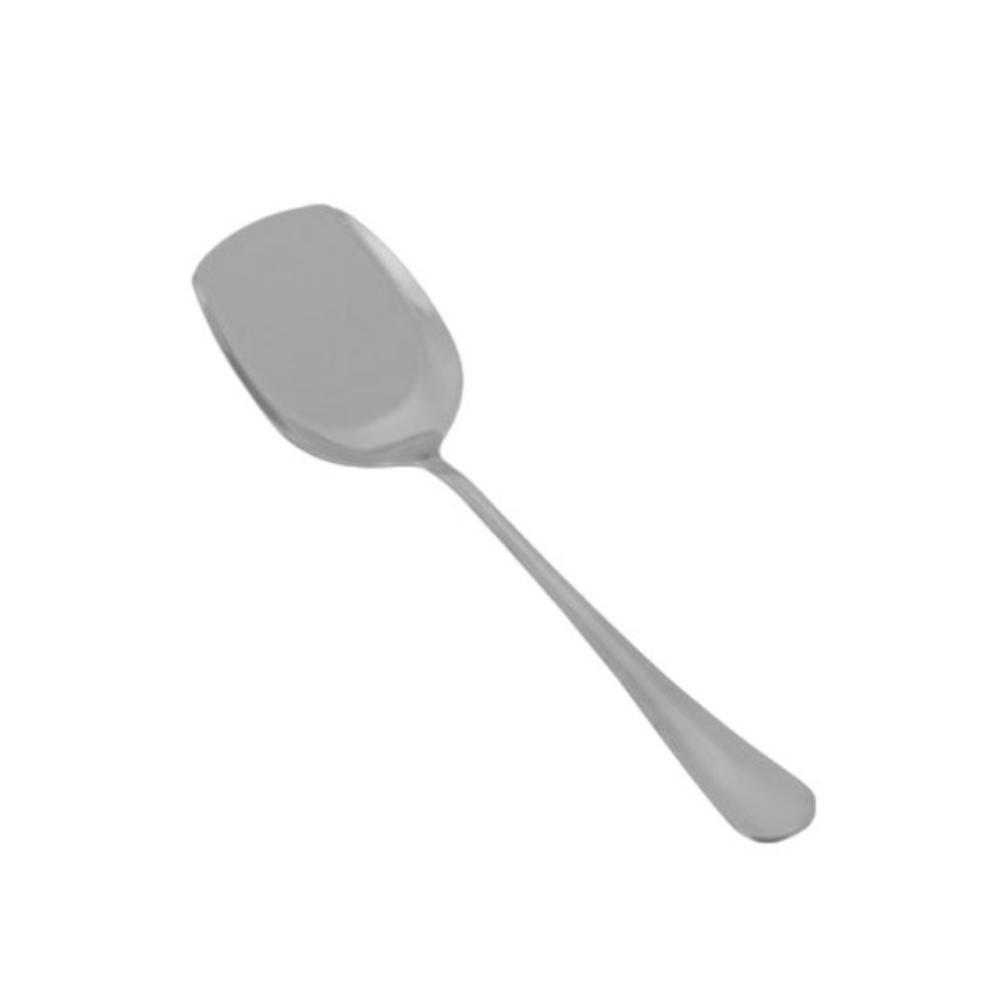 Stainless Steel Buffet Spatula Sturdy Meal Spoon Portion Spoon Food Serving Spoon  Restaurant Silver Square