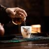 Hand-Painted Jade Gongfu Tea Cup Set with Overglaze Design – Ceramics for Tea Tasting & Gift Box Included