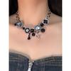 Y2g Memory Button Heavy Industry Subculture Gothic Necklace