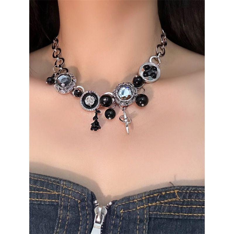Y2g Memory Button Heavy Industry Subculture Gothic Necklace