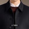 High end Light Luxury Pure Cashmere Coat Men's Mid to Long Autumn Business Woolen Coat