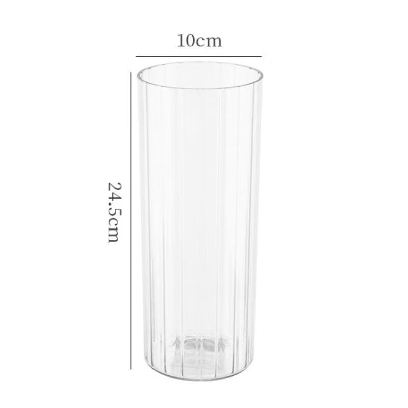 Shangqi Kreatives Transparentes Gestreiftes Blumenvase Set