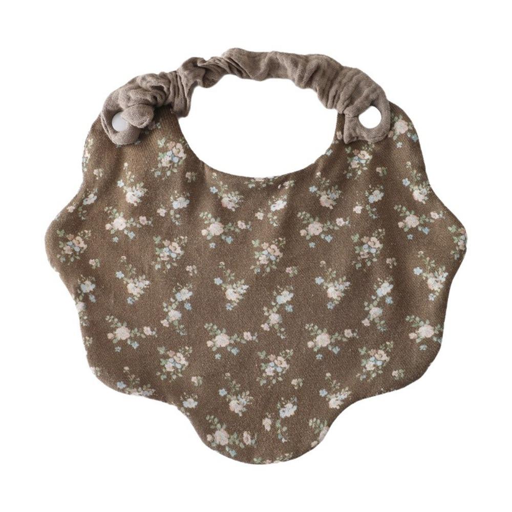 360-Degree Coverage Drool Bib Cotton Gauze Burp Cloth Soft Baby Feeding Bib For Newborn Infants