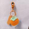 Fashionable Handmade Keychain Accessory Wool Crochted Fruit Pendant Accessories Stylish Women Girls Bag Decoration