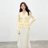 Women's V-Neck Ribbed Knit Cardigan