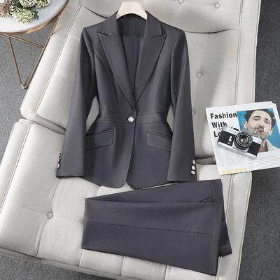 Stylish Women's Autumn-Winter Suit: Casual Professional Blazer for Hotel Managers