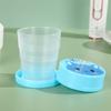 Borraccia pieghevole pieghevole retrattile in plastica portatile Borraccia pieghevole telescopica da viaggio all'aperto Bicchiere da acqua pieghevole