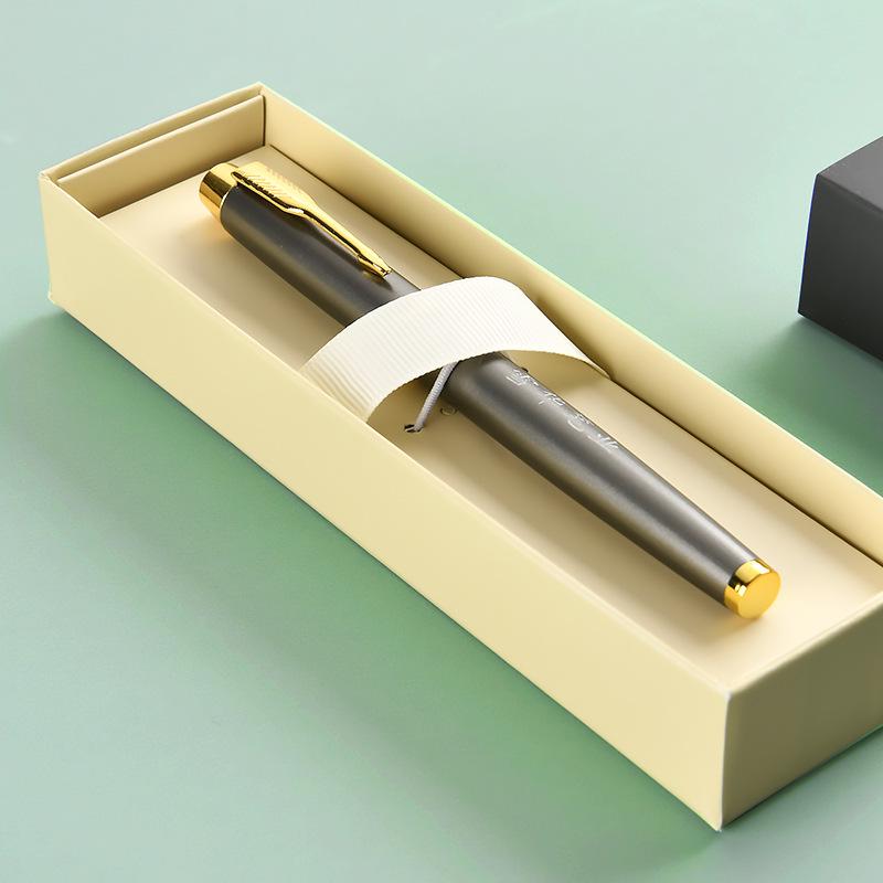 Luxuriöses Geschäftsgeschenk-Set: Kugelschreiber mit individuellem Logo, heißgeprägt, in eleganter Verpackung