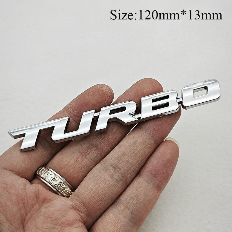 Car Sticker Turbocharged Logo Turbo 3D ABS Badge Car Modification Accessories Rear Marked Side Marking Decorative Car-Sticker