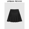 UR Pleated Double Butterfly Tie Mini Skirt