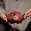Gold Inlaid Jade Jingzhou Mud Painted Shiliao Teapot
