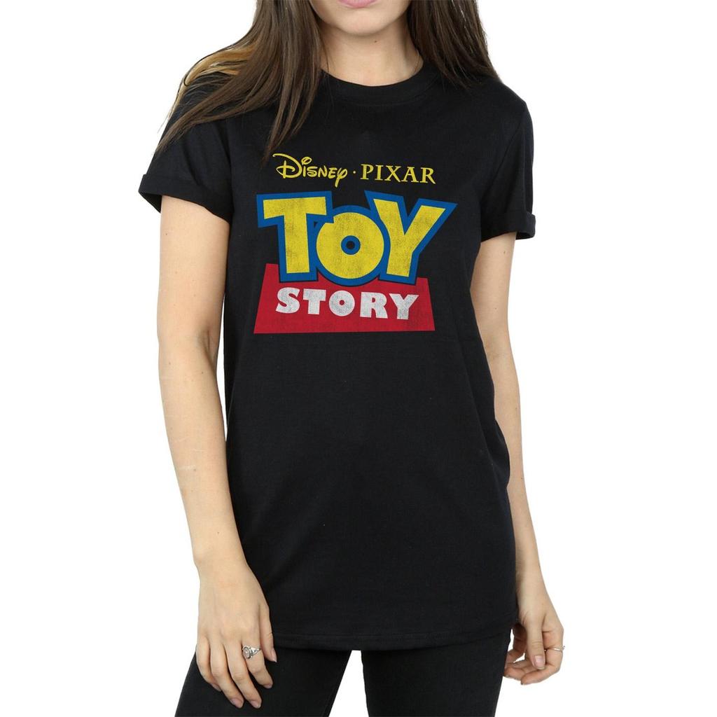 Toy Story Boyfriend-T-Shirt aus Baumwolle mit Logo für Damen