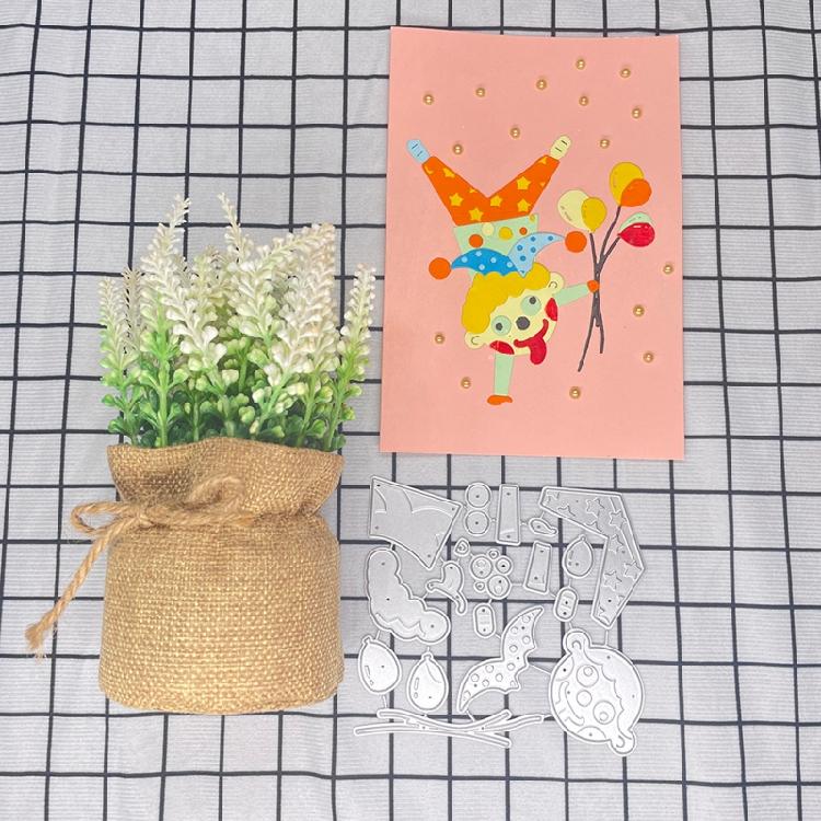 Cute Clown Die Cuts Exquisite Die Cuts Stencil Gift Making Accessory Anti-defor