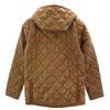 LAVENHAM Made In the UK Quilted Jacket 36 Brown Hood Women Used