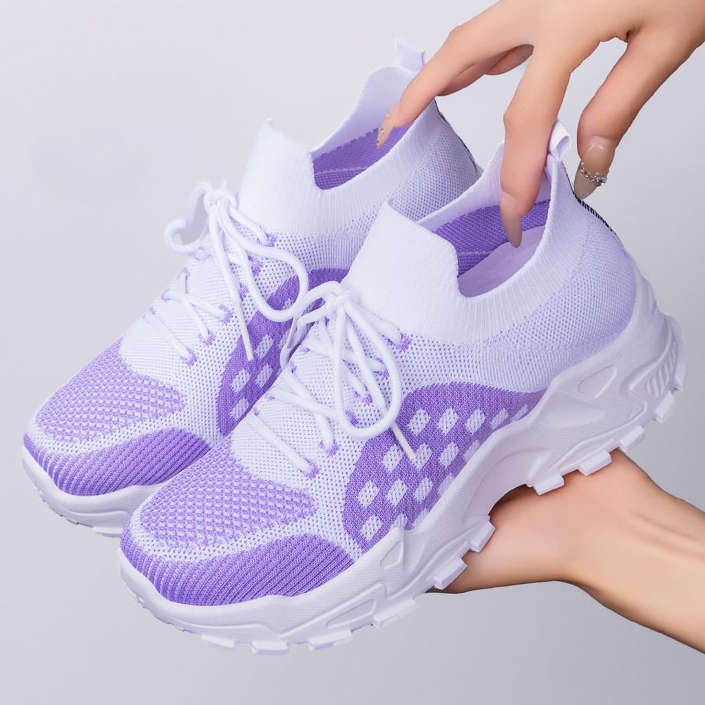 Sneakers women's autumn new casual versatile single shoes mesh breathable running platform dad shoes