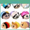 Authentic Shinchan Plush Figure Keyring, Cute Animal Design, Short Plush Material, Bag Accessory, 9cm Height