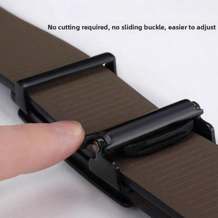 Fashion Waist Belt Men's Leather Business Automatic Buckle Belt