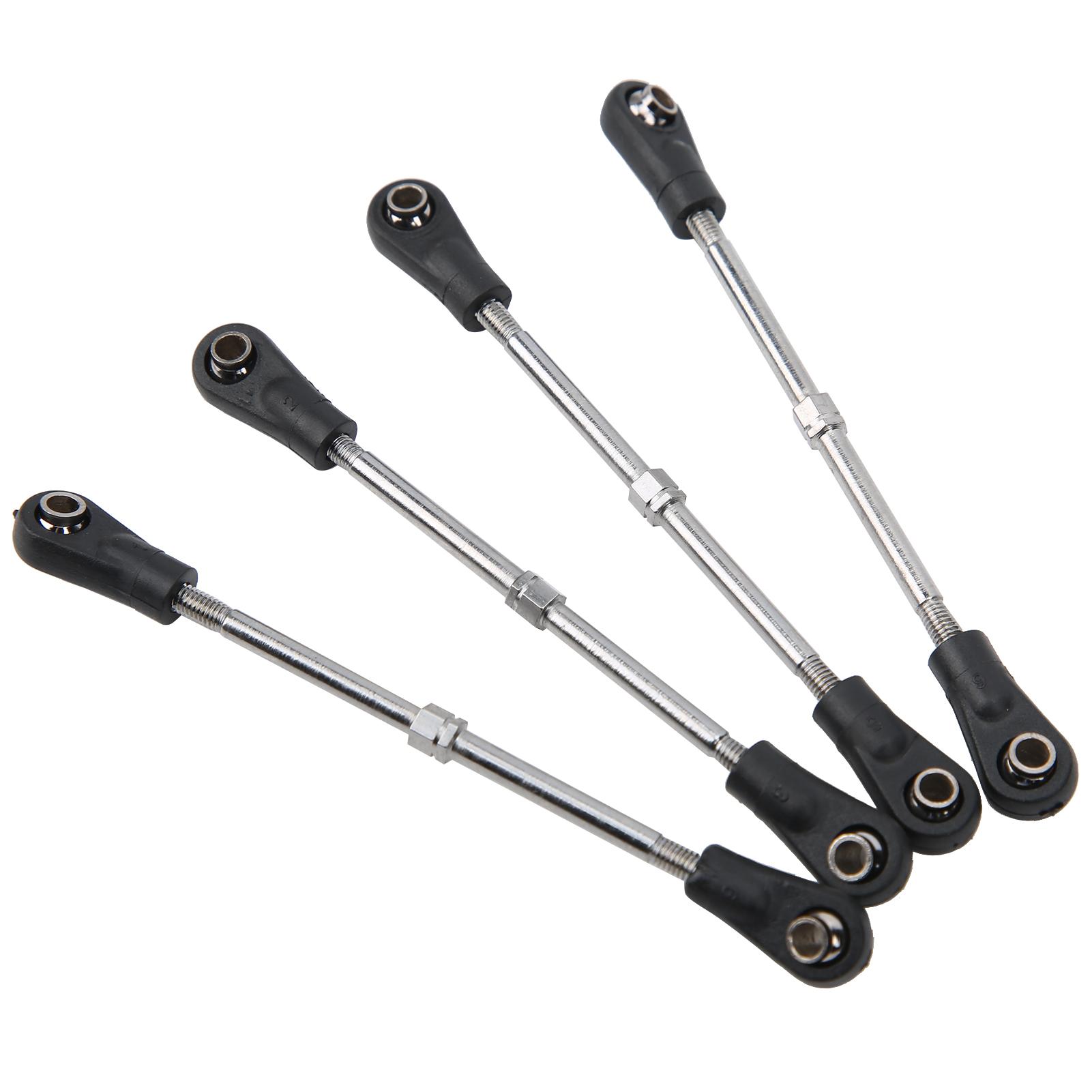 

4Pcs Steering Linkage Rod Adjustable Fit for Monster Trunk/Racing Truck 1/10 RC Model