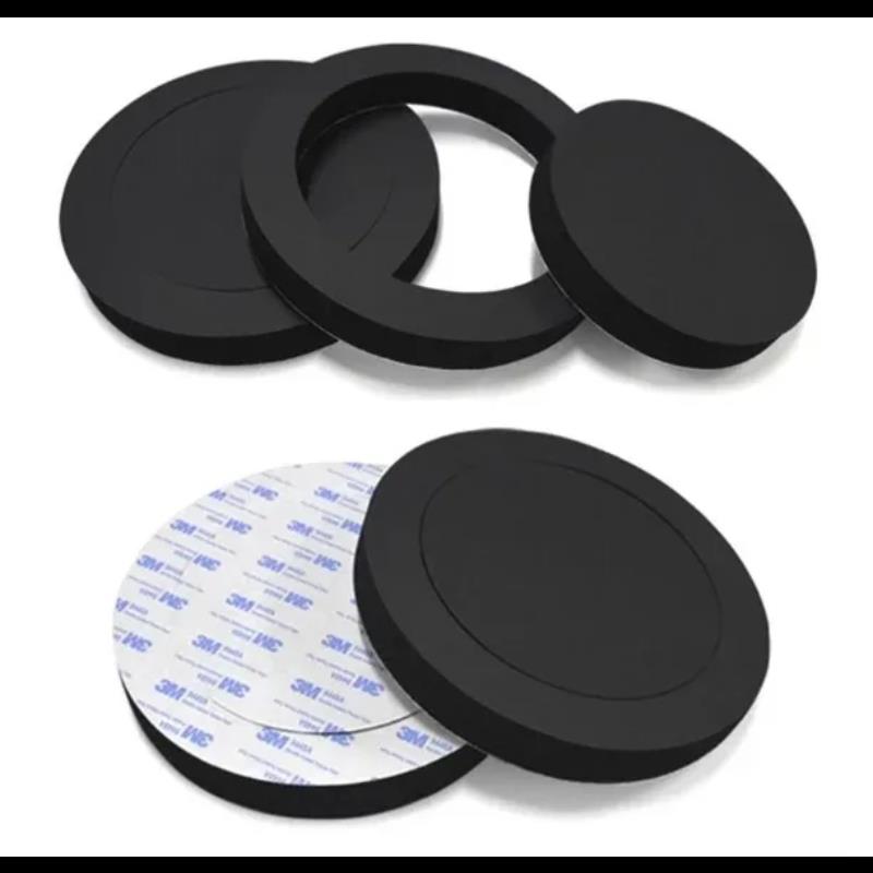 2pcs 6.5 Inch Car Speaker Foam Pad Bass Enhancement Sound Deadening Ring Auto Door Insulation Woofer Accessory Heat Shields 2