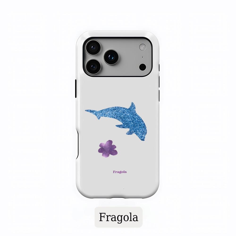 Luxury Clmj Fragola Personality Text Phone Case for Samsung Galaxy S20 S23 S24 S25 FE Plus Ultra 4G 5G Double-layer Back Cover