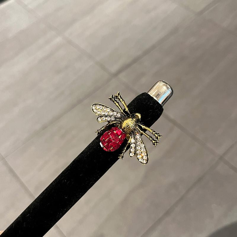 Cute Enamel Insect Rings Colorful Sparkling Rhinestone Ladybug Beetle Ring Punk Y2K Jewelry Gift For Women