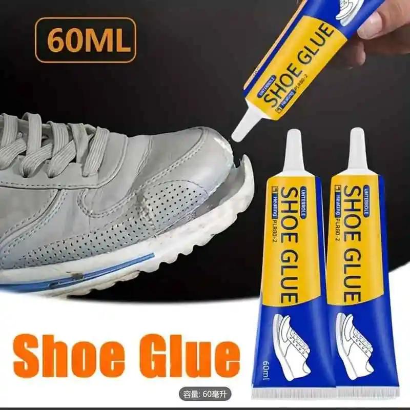 Strong Shoe Glue 60ml, Waterproof Shoe Adhesive for Repair, Fast Drying Resin for Sneakers, Boots, DIY Craft Supplies, Home Use