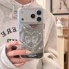 Nieuwe 2026 Spiegel Cartoon Kat Hart Telefoonhoesje Voor iPhone 17 Pro 16 15 14 Pro Max met Glitters Frame Schokbestendige Cover Meisje