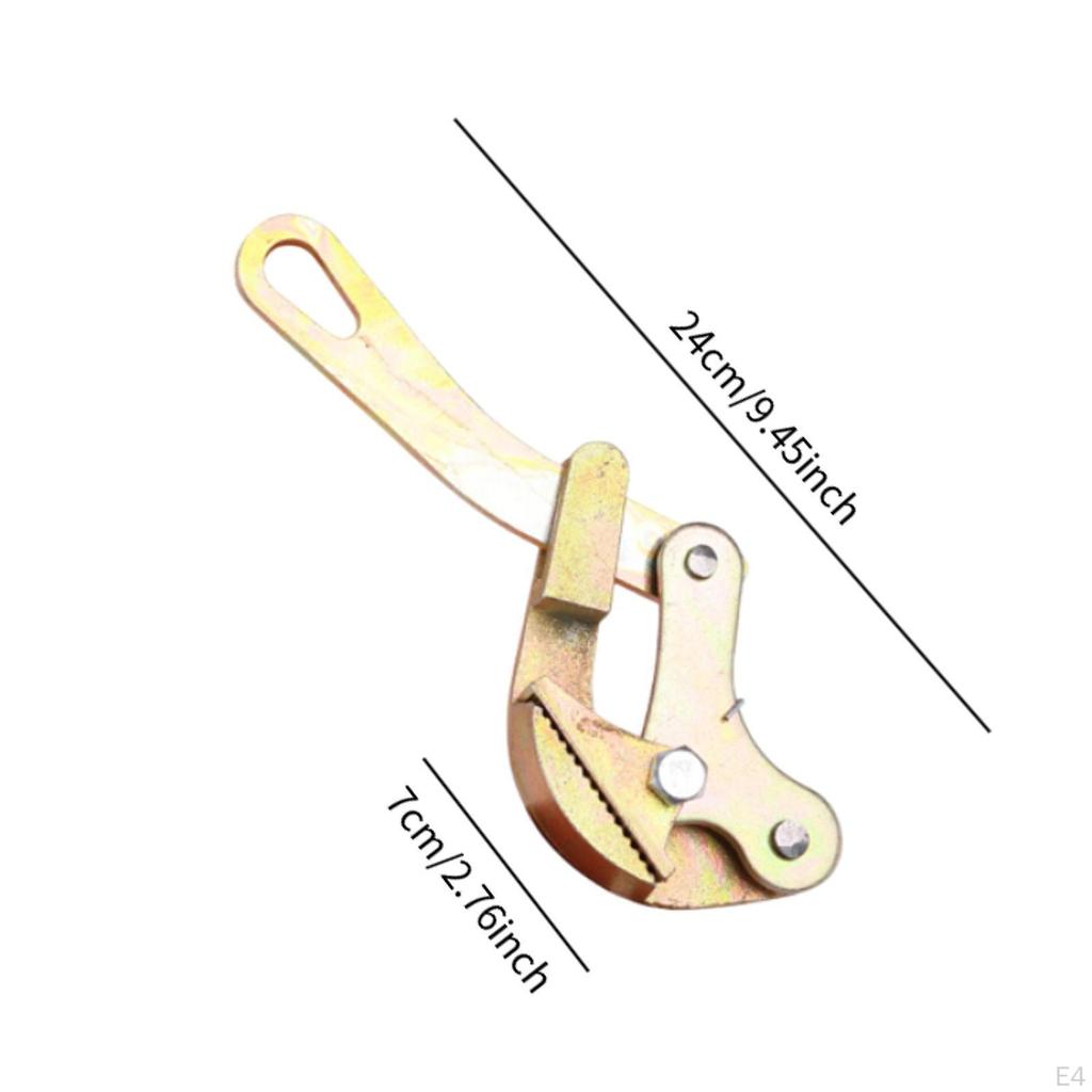 Cable Gripper Puller Grip Heavy Duty High Strength Rope Jaw Tightening