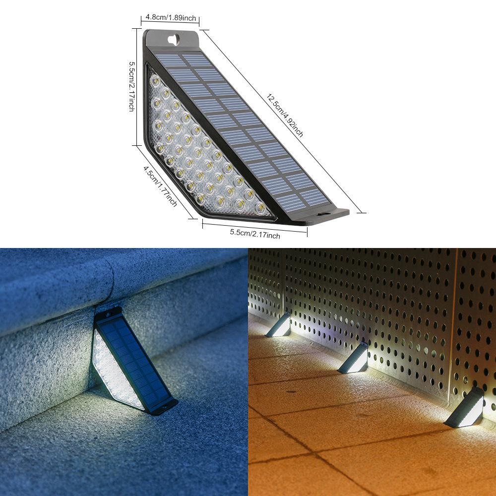 Rainproof Solar Step & Pathway Lights for Outdoor Courtyard