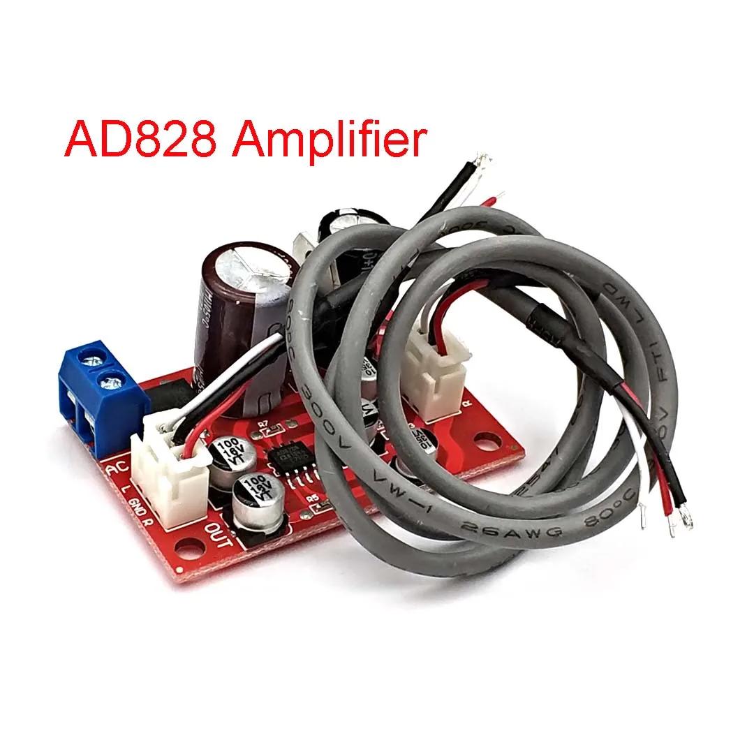 

NE5532/AD828 Op Amp Preamplifier Board Single Power Supply with Volume Potentiometer AD828