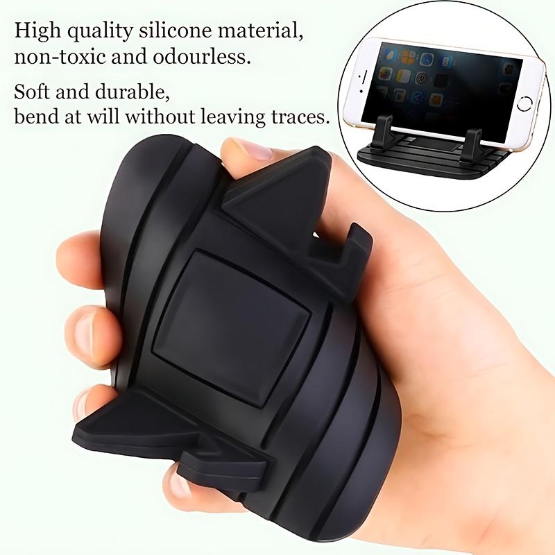 [Silicone Phone Holder] Non-Slip Silicone Car Phone Holder | Black, Compatible with Most Smart Phones