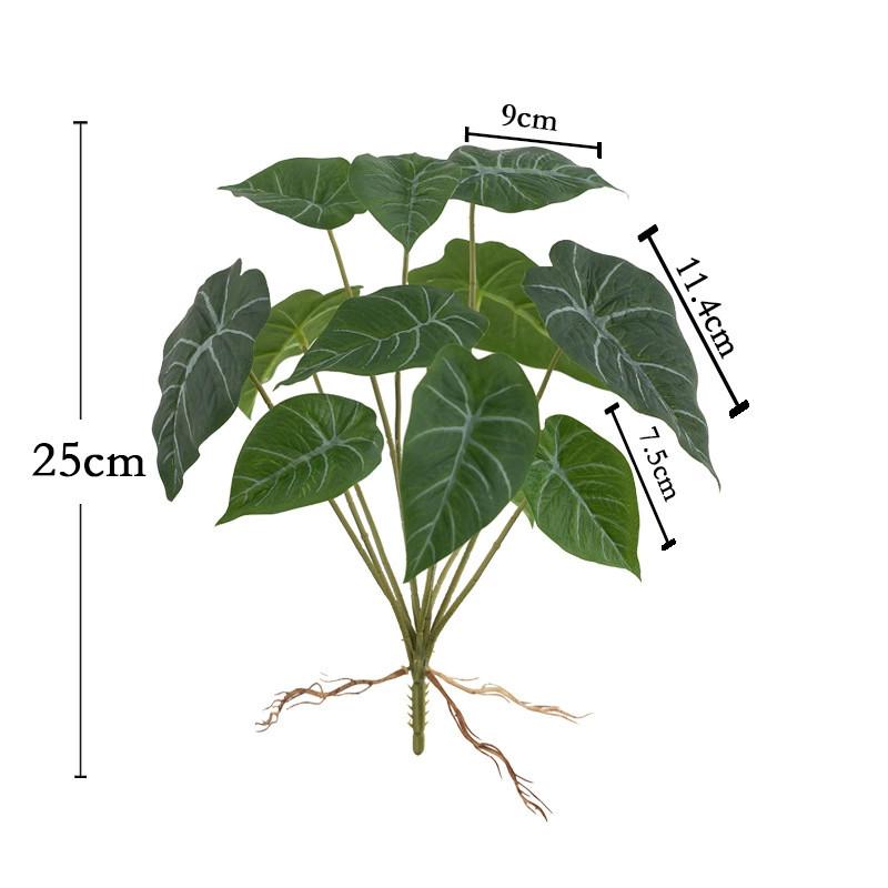 Green Plant Artificial Leaf Wall Decor With Durable Materials For Indoor Garden And Home Office Decor