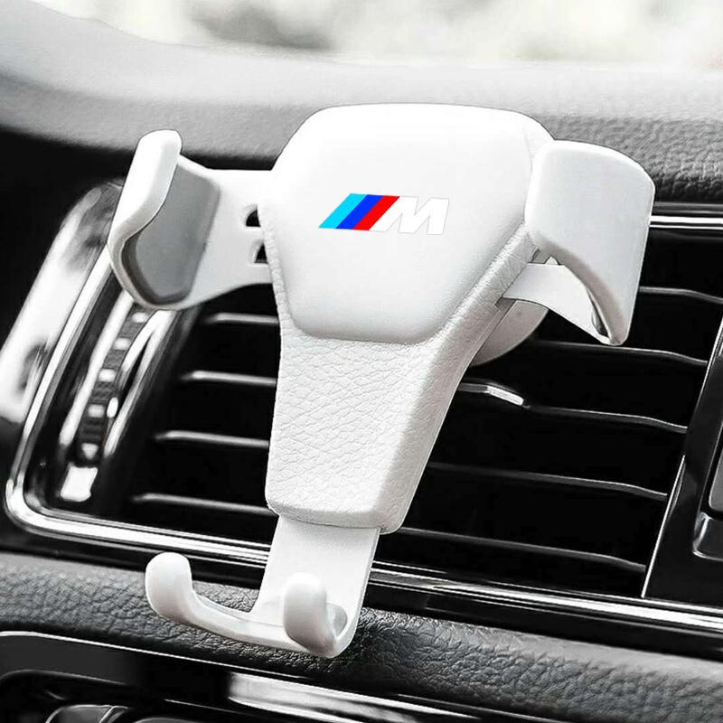 ABS Car Logo Mobile Phone Holder GPS Mounts Air Vent Clip For BMW M X1 X2 X3 X4 X5 X6 X7 F48 G01 E84 F10 F30 G11 G80 Accessories XU7