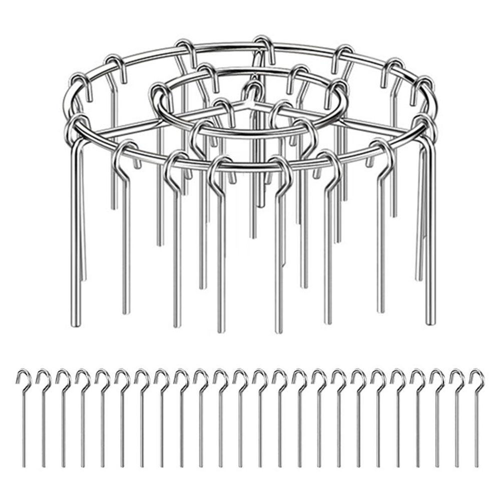 

Специальная решетка для аэрофритюрницы из нержавеющей стали, круглая подвесная стойка для шампуров на 24/48 шампуров, съемная вертикальная стойка для аэрофритюрницы-духовки для барбекю